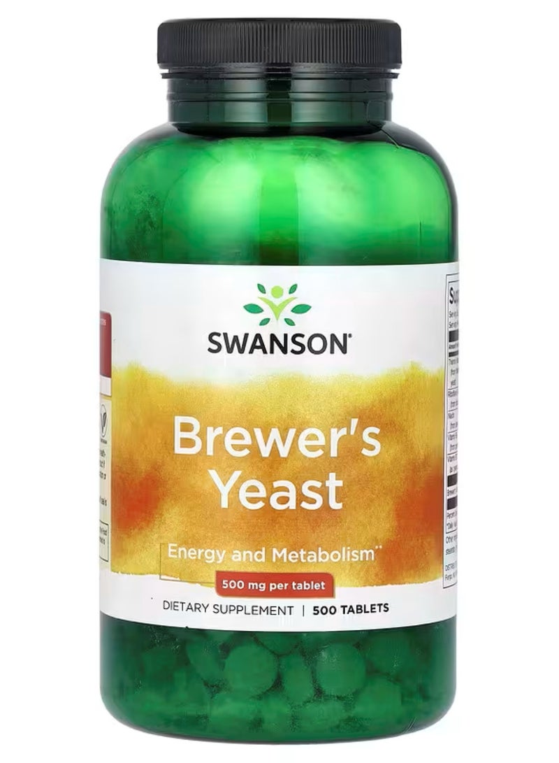 Swanson, Brewer's Yeast, 500 mg, 500 Tablets (250 mg per Tablet)