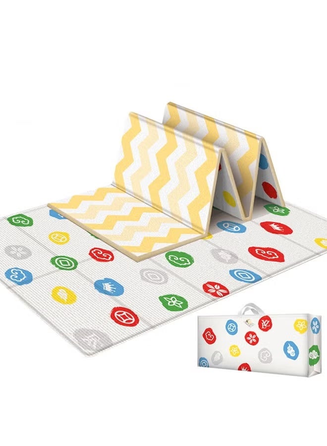 Baby Play Mat, 180*200CM Baby Crawling Mat, Large Foldable Extra Thick Kids Mat Reversible Playmat Soft Foam Non-Slip Double-Sided Waterproof Playmats for Floor Play - Image 4