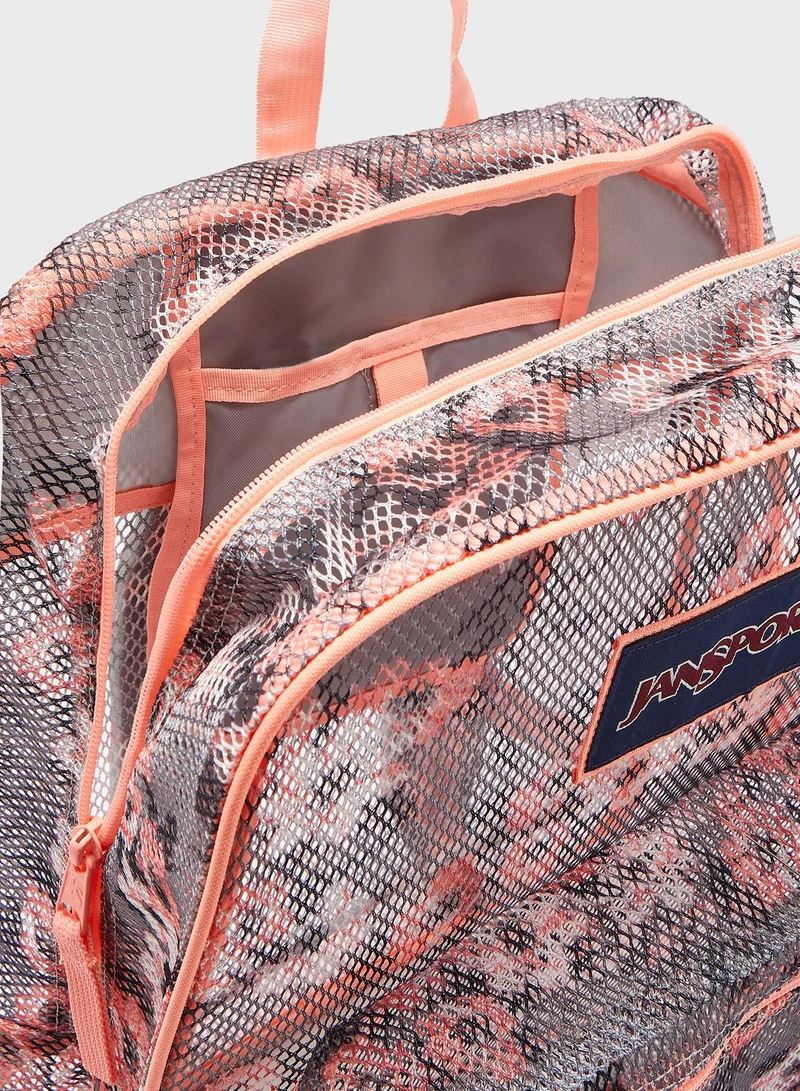 JANSPORT Pretty Posey Mesh Backpack