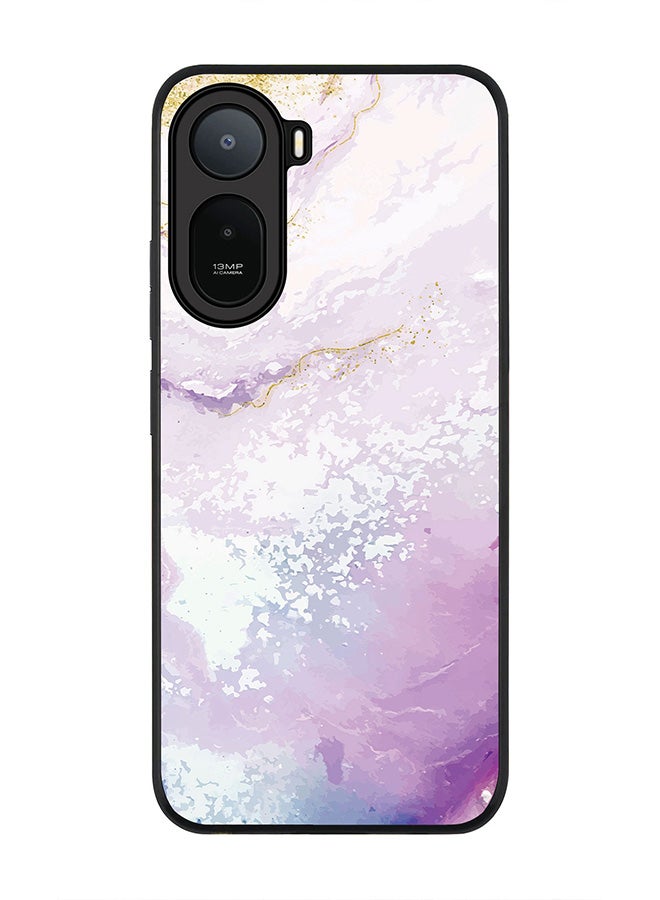 Stylizedd Rugged Case for Xiaomi Redmi A7 Pro 4G / Poco C81 / Poco C81 Pro / Poco C85x 5G- Slim Fit Hybrid Rubber Cover Marble Print Marine
