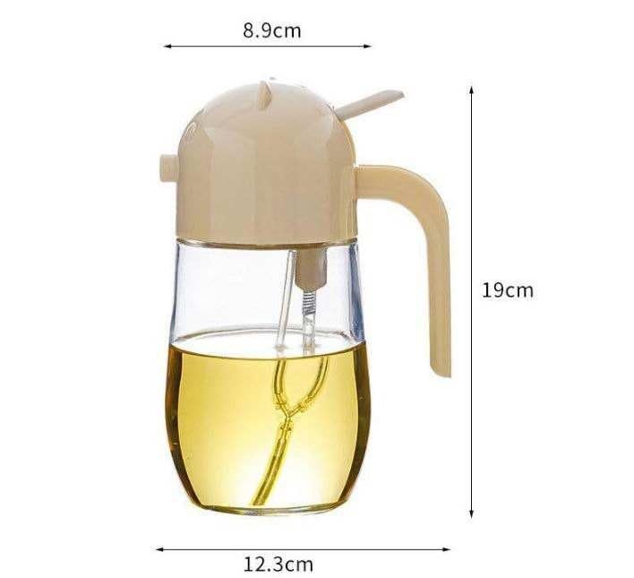 NISHIV Kitchen Glass Oil Dispenser Bottle 2 in 1 Olive Oil Dispenser and Oil Sprayer for Cooking LeakProof and ClogProof Design for Exceptional Performance Modern Aesthetics - Image 3