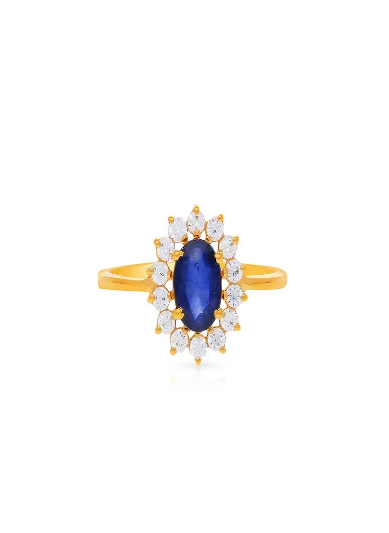 Malabar Gold and Diamonds 22 Carat 916 Purity Precia Gemstone Ring PGNDNA011RN1 for Women  - Image 2