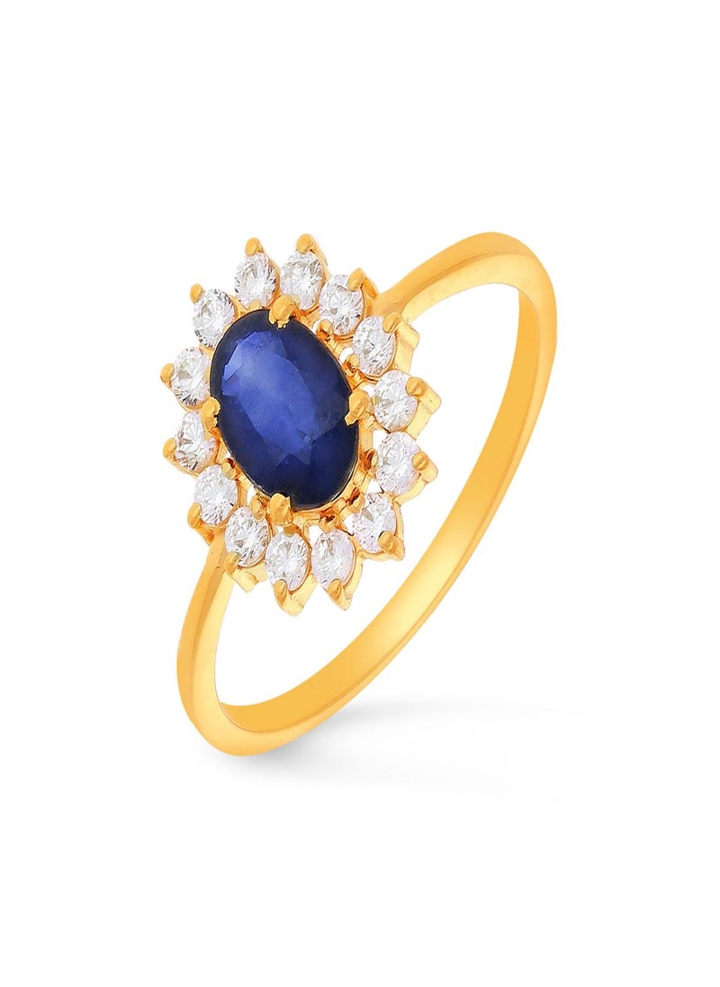 Malabar Gold and Diamonds 22 Carat 916 Purity Precia Gemstone Ring PGNDNA011RN1 for Women  - Image 1