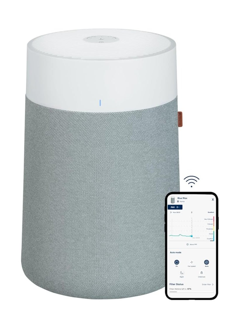 Blueair Blue Pure 3350i Max | Smart Air Purifier, Air Quality Sensor, HEPASilent Filter UpTo 86m² Room Removes 99.97% Pollen, Dust, Mould, Bacteria, Viruses|Activated Carbon Reduces VOCs, Odours 