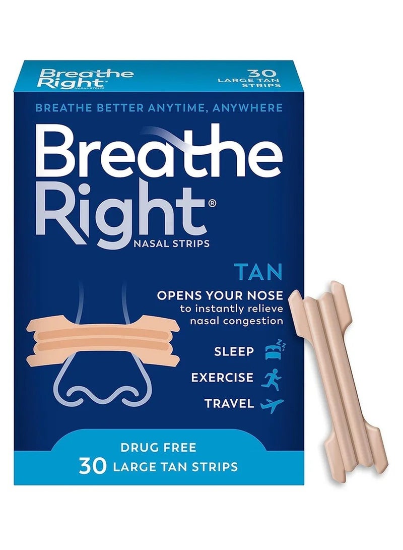 Breathe Right Congestion Relief Nasal Strips Original