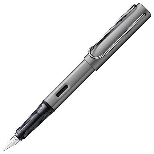 LAMY AL-star graphite - Fountain Pen with ergonomic grip & polished Left-Handed steel nib (LH) in size M - lightweight aluminum body - including LAMY T 10 blue cartridge - Image 1