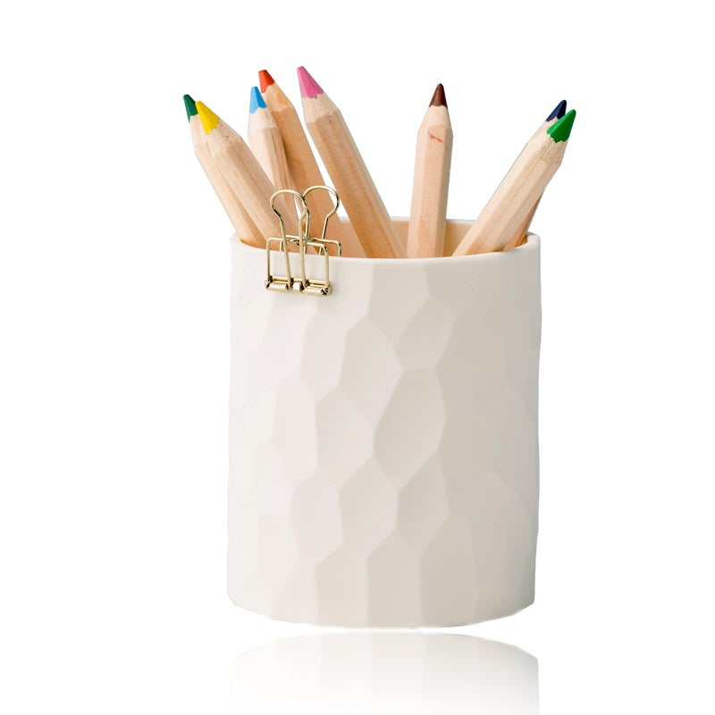 minimaliving Pen Holder,Nordic Style Silicone Waterproof Pencil Holder for Desk Simple&Modern Minimalist Makeup Organizer Multifunctional Office Supplies for Home,Kids and School(Beige) - Image 1