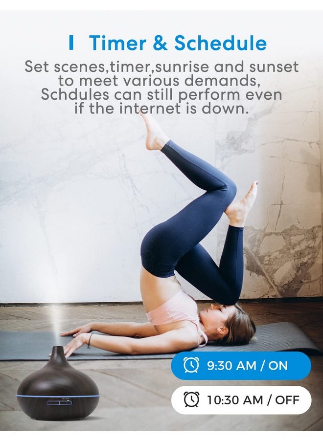meross - Smart Wifi Essential Oil Diffuser Works With Apple Homekit & Alexa Ultrasonic Aromatherapy Diffuser & Mist Humidifier With Voice & App Remote Control Schedule & Timer Rgb Light - Image 1
