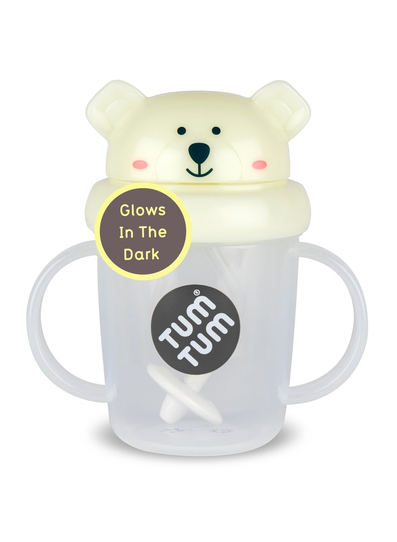 TUM TUM Tippy Up Free Flow Sippy Cup (No Valve), Sippy Cup for Toddlers, 200ml, BPA Free (Pete Polar Bear 200ml) - Image 1