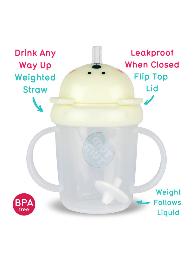 TUM TUM Tippy Up Free Flow Sippy Cup (No Valve), Sippy Cup for Toddlers, 200ml, BPA Free (Pete Polar Bear 200ml) - Image 2