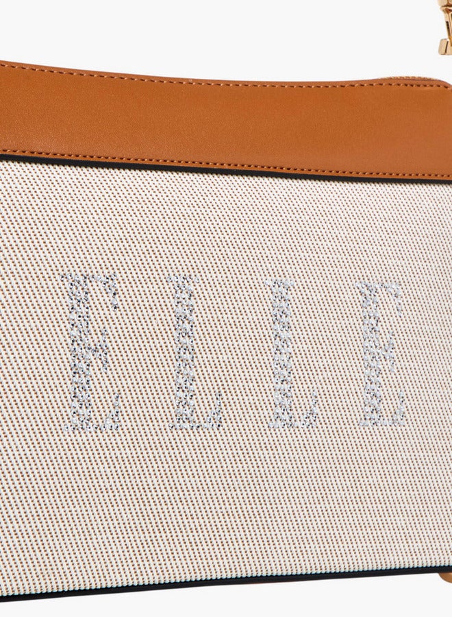 ELLE Logo Detail Crossbody Bag with Adjustable Strap and Zip Closure - Image 5