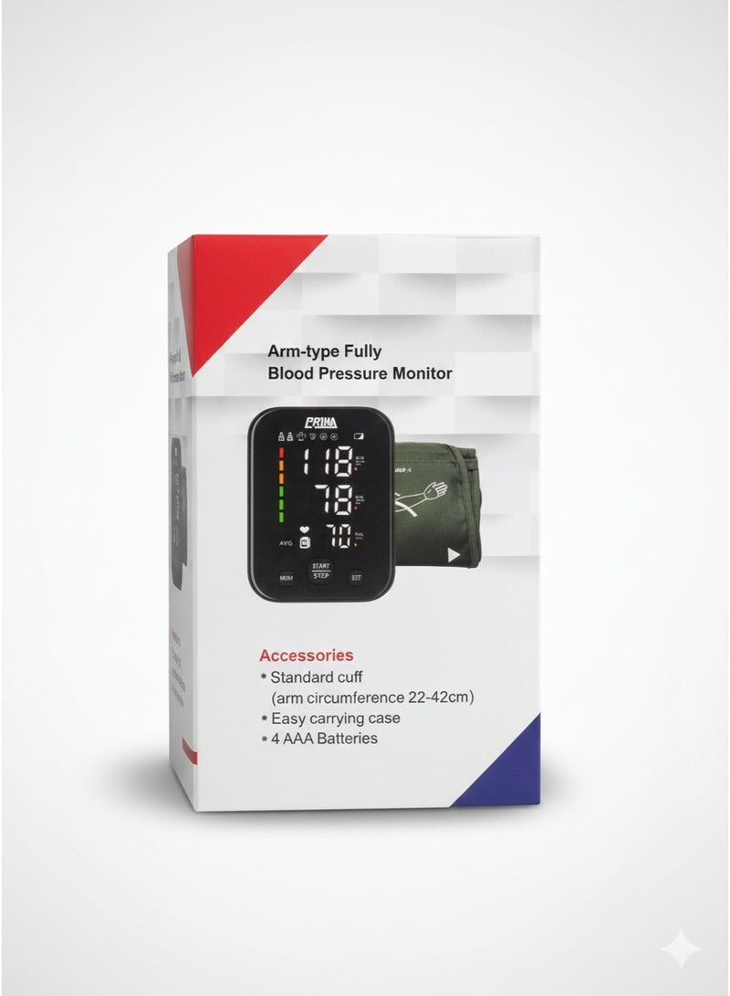 بريما جهاز قياس ضغط الدم المنزلي للذراع يساعدك تتابع الضغط والنبض بدقة ووضوح من غير تعقيد - Image 4