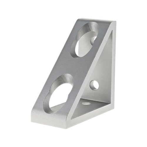 80/20 8020 4336 15 Series 4 Hole Aluminum Inside Corner Gusset L Bracket for 8020 Extruded Aluminum Extrusion Heavy Duty Angle Bracket Clear Anodize 25 - Image 3
