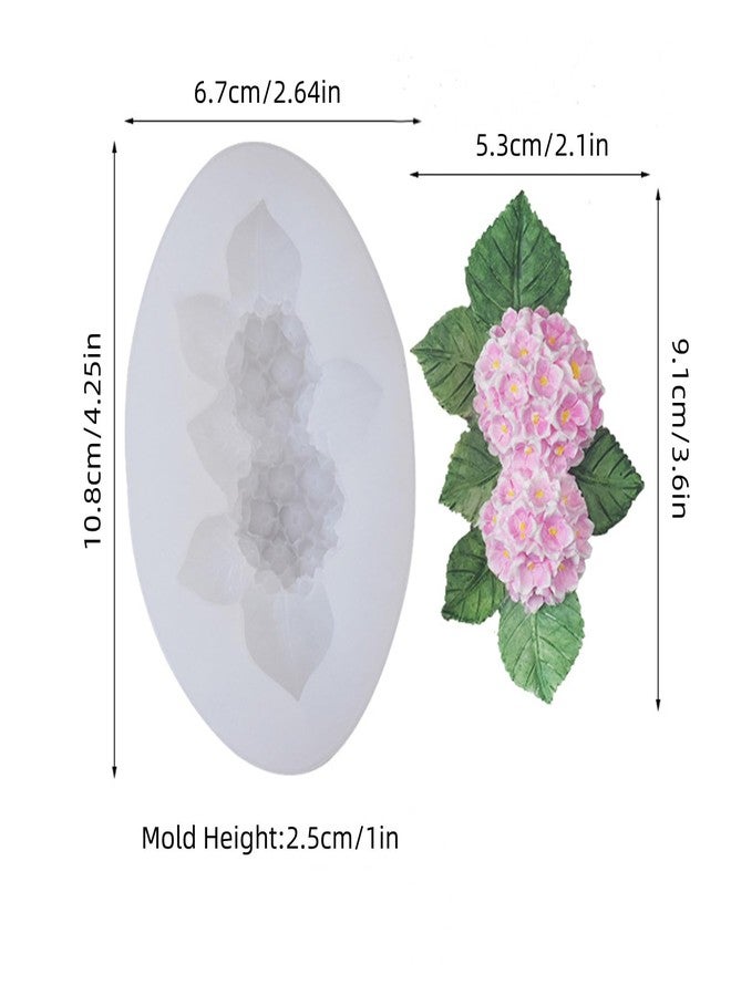 NINEXY Hydrangea Flower Silicone Mold for Candle Soap Fondant Chocolate Candy Cake Decorating Baking Pastry Polymer Clay - Image 2