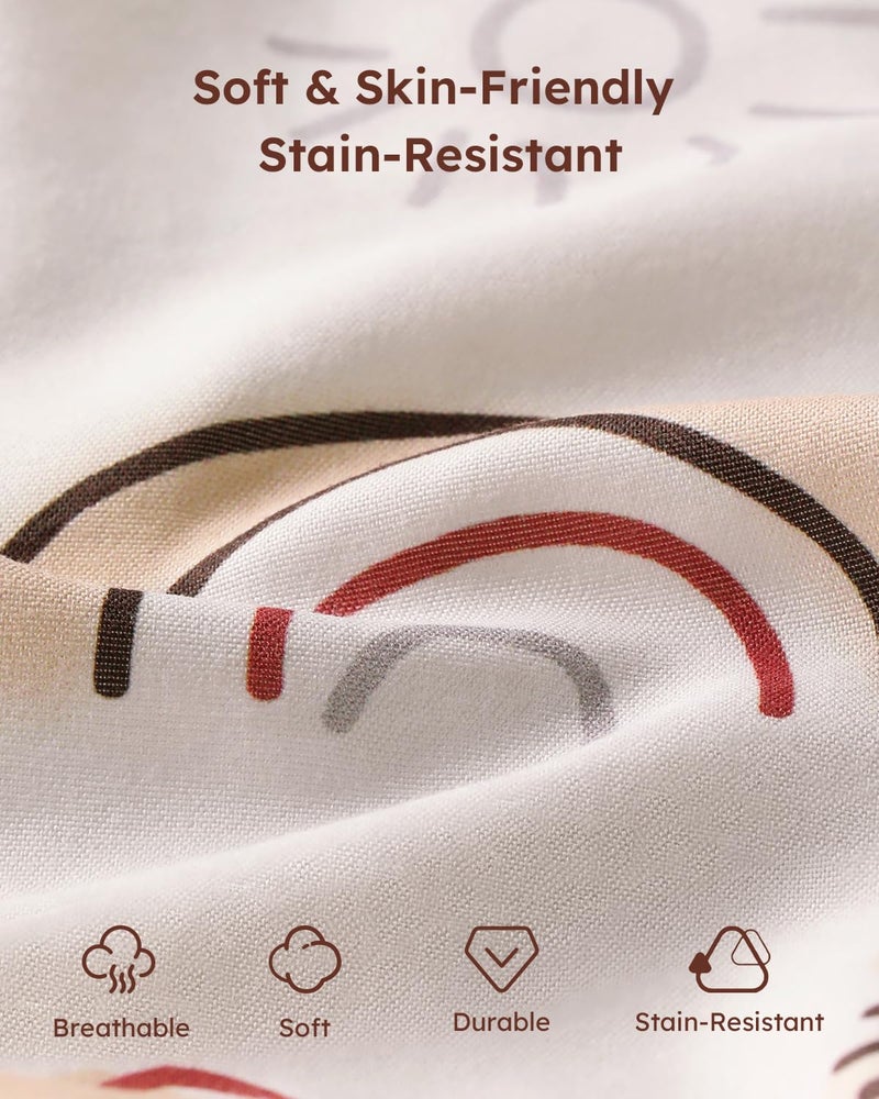 Yoofoss Baby Crib Sheets 2 Pack for Boys and Girls - 52x28 Fitted Crib Sheet Neutral Fits for Standard Crib and Toddler Mattress, Ultra Soft Breathable Microfiber Animal World - Image 2