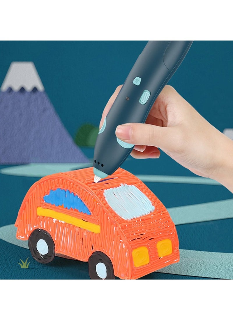 Generic 3D Wireless Low Temperature Printing Pen for Kids (Blue)  - Image 2