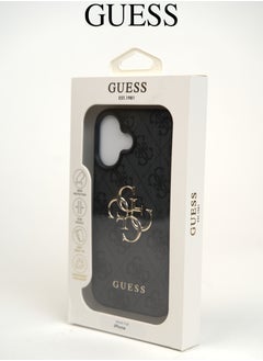 IPhone 16 cover, with a logo and a leather design approved by the global brand Guess. From CG-MOBILE. In Black - pzsku/Z2393EC6D7175C169695DZ/45/_/1729262932/8d1bd018-9d7b-4c1e-bfbc-b0639d84936a