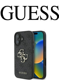 IPhone 16 cover, with a logo and a leather design approved by the global brand Guess. From CG-MOBILE. In Black - pzsku/Z2393EC6D7175C169695DZ/45/_/1729704267/e9687a2b-6c3b-4e77-97d7-7f365f84b935