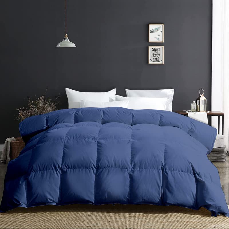 Razzai 500 GSM Winter Comforter Premium Collection Quilted Comforter (60" x 90" Inches/152cm x 228cm) - Single Bed Comforter|Medium Blue| TC - 400 - Image 3