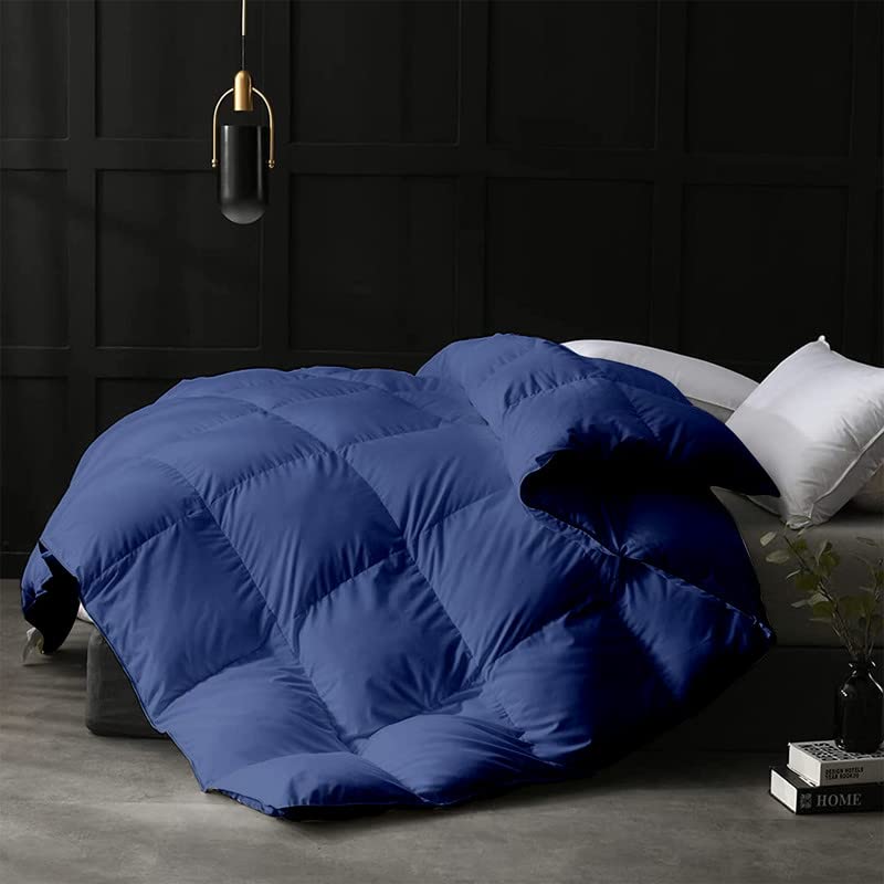 Razzai 500 GSM Winter Comforter Premium Collection Quilted Comforter (60" x 90" Inches/152cm x 228cm) - Single Bed Comforter|Medium Blue| TC - 400 - Image 1