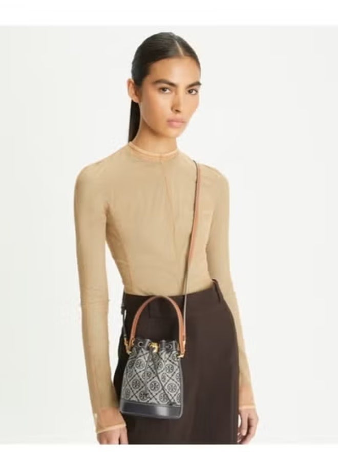 Burch TB Women's Mini T Monogram Tote Bag Tory Navy - Image 2