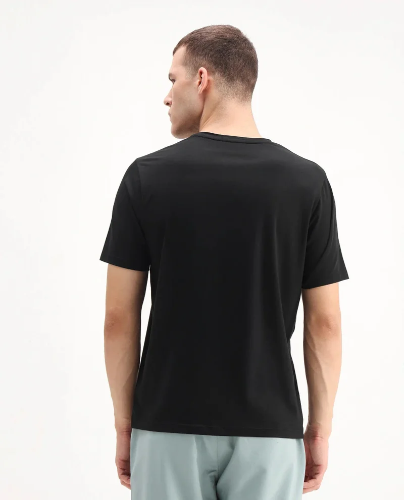 Rare Rabbit Men's Regular Fit Graphic Print T-Shirt
