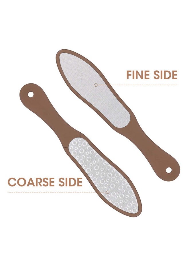 Oneleaf - 2Pcs Professional Pedicure Rasp Foot File Cracked Skin Corns Callus Remover For Extra Smooth And Beauty Foot (Black) (Rose) - Image 1