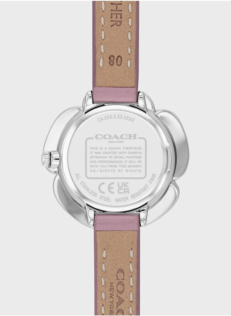 COACH Lather  Strap Analog Watch