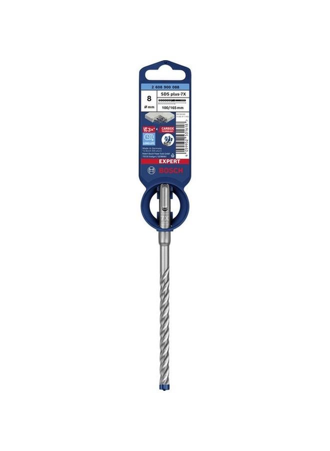 BOSCH Expert SDS Plus-7X Concrete Hammer Drill Bit Silver 8 x 165mm JE2 608 900 088  - Image 2