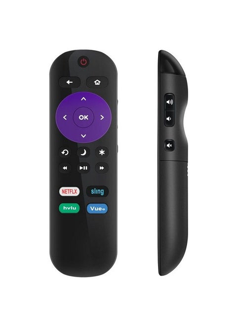 Hurcrus18 Remote Replacement For Hisense Roku Tv 50R7F 55R6D 55R6E 55R7E 55R7F 58R6E 65R7E H4030 40H4F 48H4C 65R6D 43R6E 50H4C 50R6D 50R6E 55H4C 55H4D With 4 Shortcut Keys