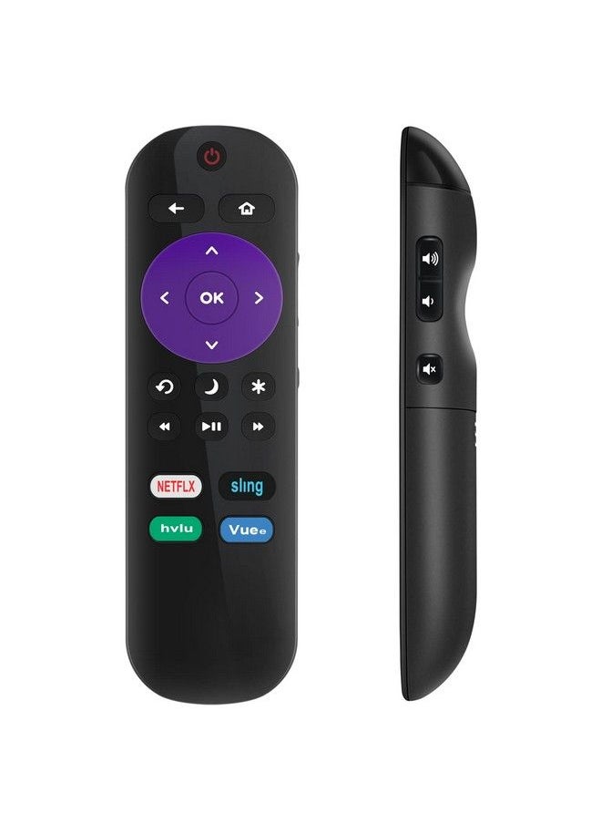 Beyution - Hurcrus18 Remote Replacement For Hisense Roku Tv 50R7F 55R6D 55R6E 55R7E 55R7F 58R6E 65R7E H4030 40H4F 48H4C 65R6D 43R6E 50H4C 50R6D 50R6E 55H4C 55H4D With 4 Shortcut Keys - Image 1