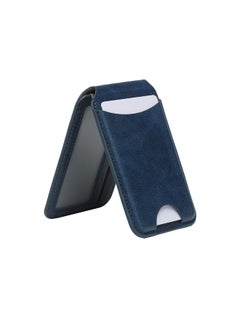 For Apple 16pro Max Mobile Phone Folding Hinge Magsafe Holder Card Holder Wallet Magnetic Card Holder Back Sticker-Specification:Blue