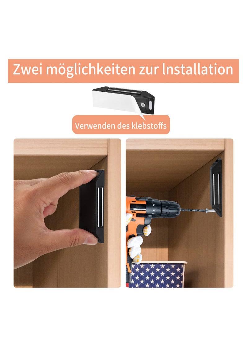 6 Cabinet Door Magnets for Kitchen Cupboards, Magnetic Drawer Catch for Easy Closing and Sliding Doors, Strong and Durable Closure Solution - Image 3