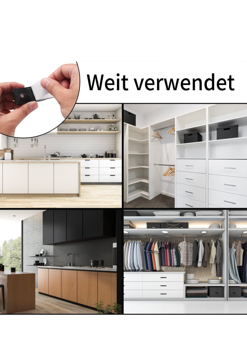 6 Cabinet Door Magnets for Kitchen Cupboards, Magnetic Drawer Catch for Easy Closing and Sliding Doors, Strong and Durable Closure Solution - Image 2