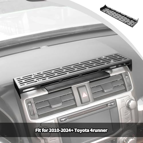 JWWY for 4runner Center Console Extension Holder Mount Dashboard Mounting Bracket Trim for 2010-2025 Toyota 4runner Interior Accessories, Alloy Black 2PCS - Image 3