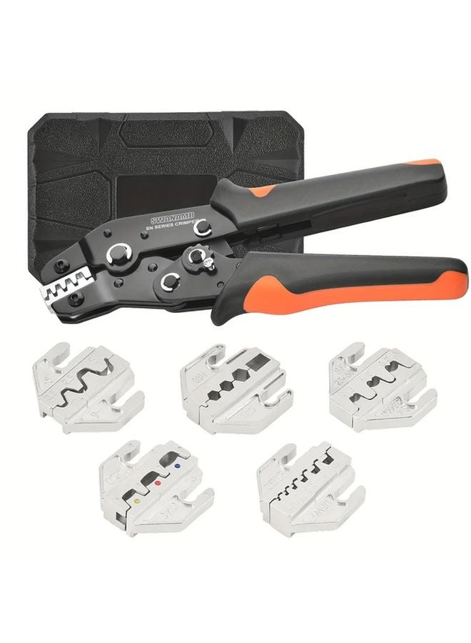 SN Series Crimper Kit Professional Wire Crimper Tool Set With 5 Interchangeable Dies - Image 2