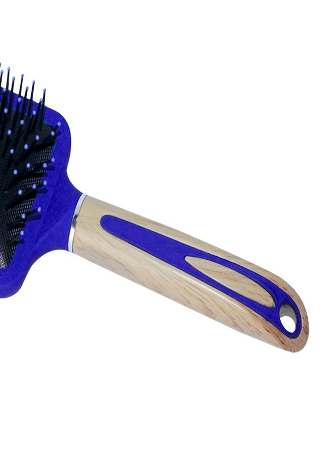 Ekan Paddle Flat Hair Brush With Wooden Handle For Detangling Professional Comb For Men And Women - Image 4