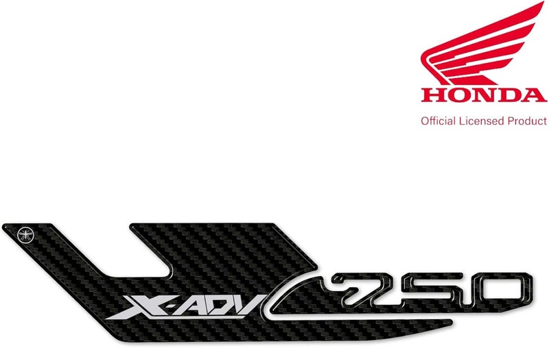 labelbike 3D Sticker Motorcycle Muffler Cover for Honda X-ADV 750 (2017-2020) - Carbon Color and Red Logo - Image 2