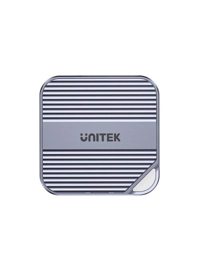 UNITEK Magnetic M.2 2230 NVMe SSD Enclosure, USB-C 10Gbps External SSD Case for iPhone 17/16/15 Pro, Android, Laptop & PC, Tool-Free Magnetic Aluminum Portable SSD Adapter for Steam Deck / ROG Ally | S1244AGY01 - Image 1