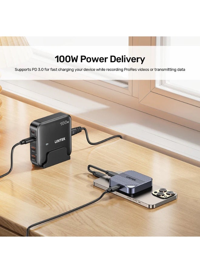 UNITEK Magnetic M.2 2230 NVMe SSD Enclosure, USB-C 10Gbps External SSD Case for iPhone 17/16/15 Pro, Android, Laptop & PC, Tool-Free Magnetic Aluminum Portable SSD Adapter for Steam Deck / ROG Ally | S1244AGY01 - Image 5
