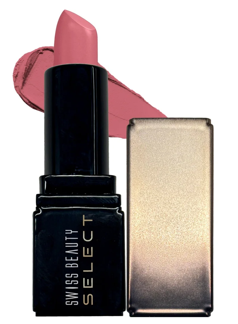 Swiss Beauty Swiss Beauty Select Dare To Matte Creamy Lipstick | with Velvety matte finish | Long Lasting Stay | with Vitamin E | Shade- Paradise Nude, 3.8g |