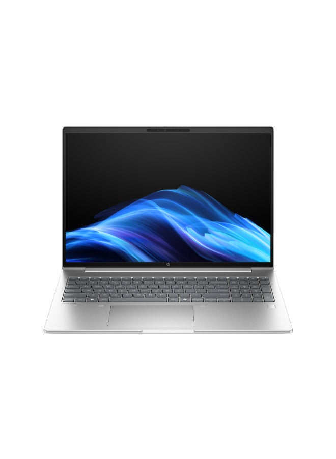 HP لابتوب ProBook 4 (إصدار مطور) بشاشة WUXGA مقاس 16 بوصة (1920×1200)، معالج Core Ultra 7 255U، ذاكرة وصول عشوائي DDR5 سعة 24 جيجابايت، قرص صلب SSD سعة 512 جيجابايت، معالج رسومات Intel UHD، نظام التشغيل Windows 11، يدعم اللغتين الإنجليزية والعربية، لون فضي الإنجليزية/العربية فضي - Image 1