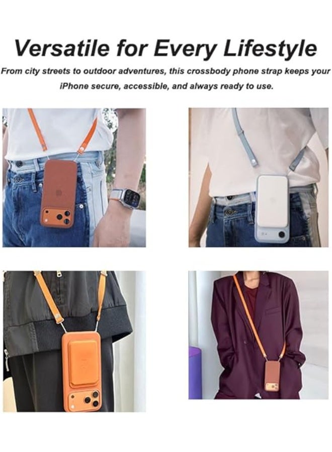 BlueFire Adjustable Phone Lanyard Crossbody Strap for iPhone 17 Series, Anti-Theft Neck & Shoulder Holder with Magnetic Woven Strap, Quick Release Buckle, Hands-Free Carrying for Travel, Daily Use and Outdoor Activities, Universal Recycled PET Crossbody Phone Strap for Men and Women - Image 4