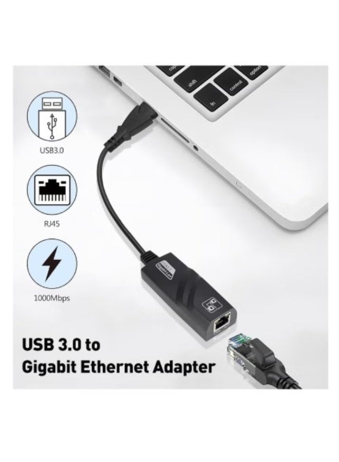 Terabyte USB 3.0 to Ethernet Adapter, USB to Network 1000Mbps Gigabit RJ45 LAN Internet Adapter Converter Compatible with MacBook, Surface, Laptop PC with Windows, XP, Vista, Mac/Linux Driver Free - Image 3