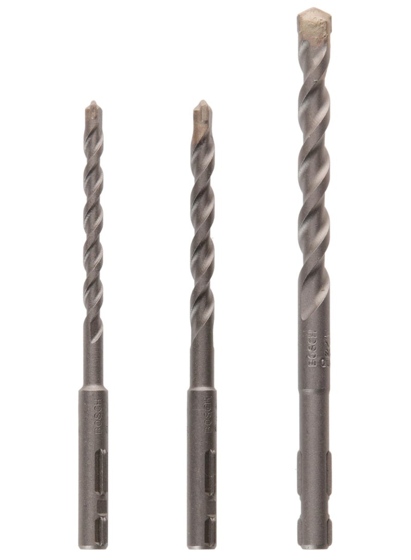 BOSCH Home and Garden Sds Quick Concrete Drill Bit Set Grey 5/6/8 mm - Image 1