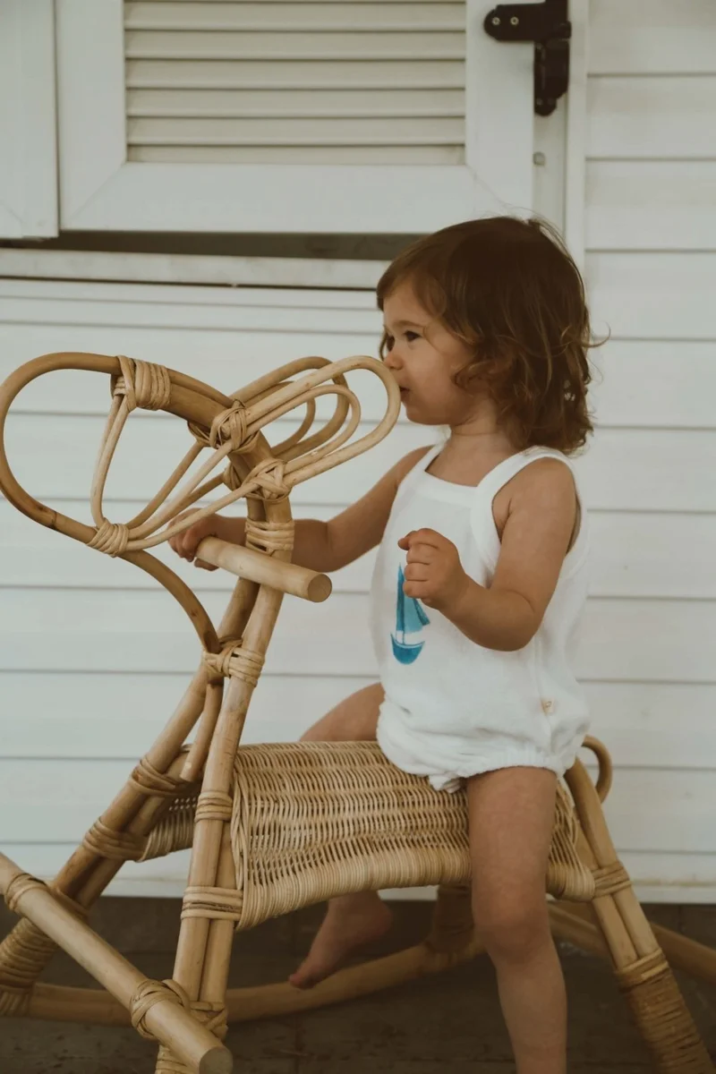 Ohlala Koala Sailboat Printed Towel Jumpsuit