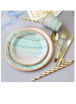 70 Piece Disposable Paper Plates Sets Party Supplies  For 10 Guest, With Plates,Cups For Baby Bridal Shower Party Supplies - pzsku/Z2394AF79A12AE271358BZ/45/_/1684228751/bb66a3bc-c44f-4419-9c61-c0881ff19e6b