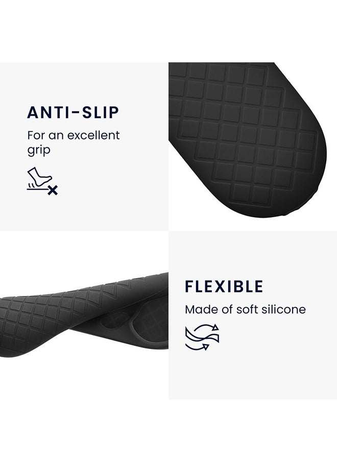 O Ozone Silicone Remote Cover Set Compatible with Google Chromecast 2020 4K, Anti-Slip Shockproof TV Set Top Box Sleeve Cover (Black)  - Image 3