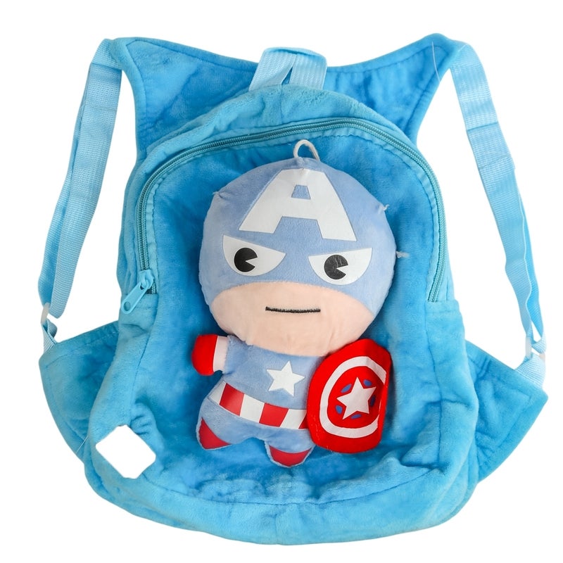 حقيبة ظهر كابتن امريكا القطيفة للأطفال - 2238