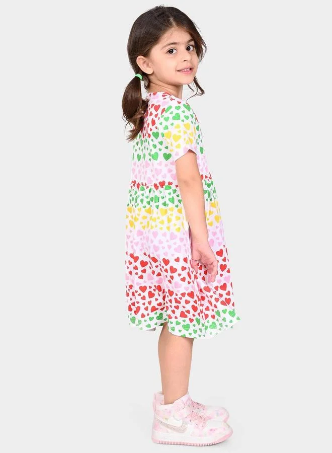 Bonkids Heart Print Dress